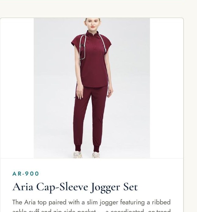 Aria Cap-Sleeve Jogger Set