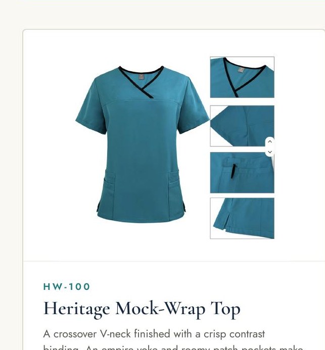 Heritage Mock-Wrap Top